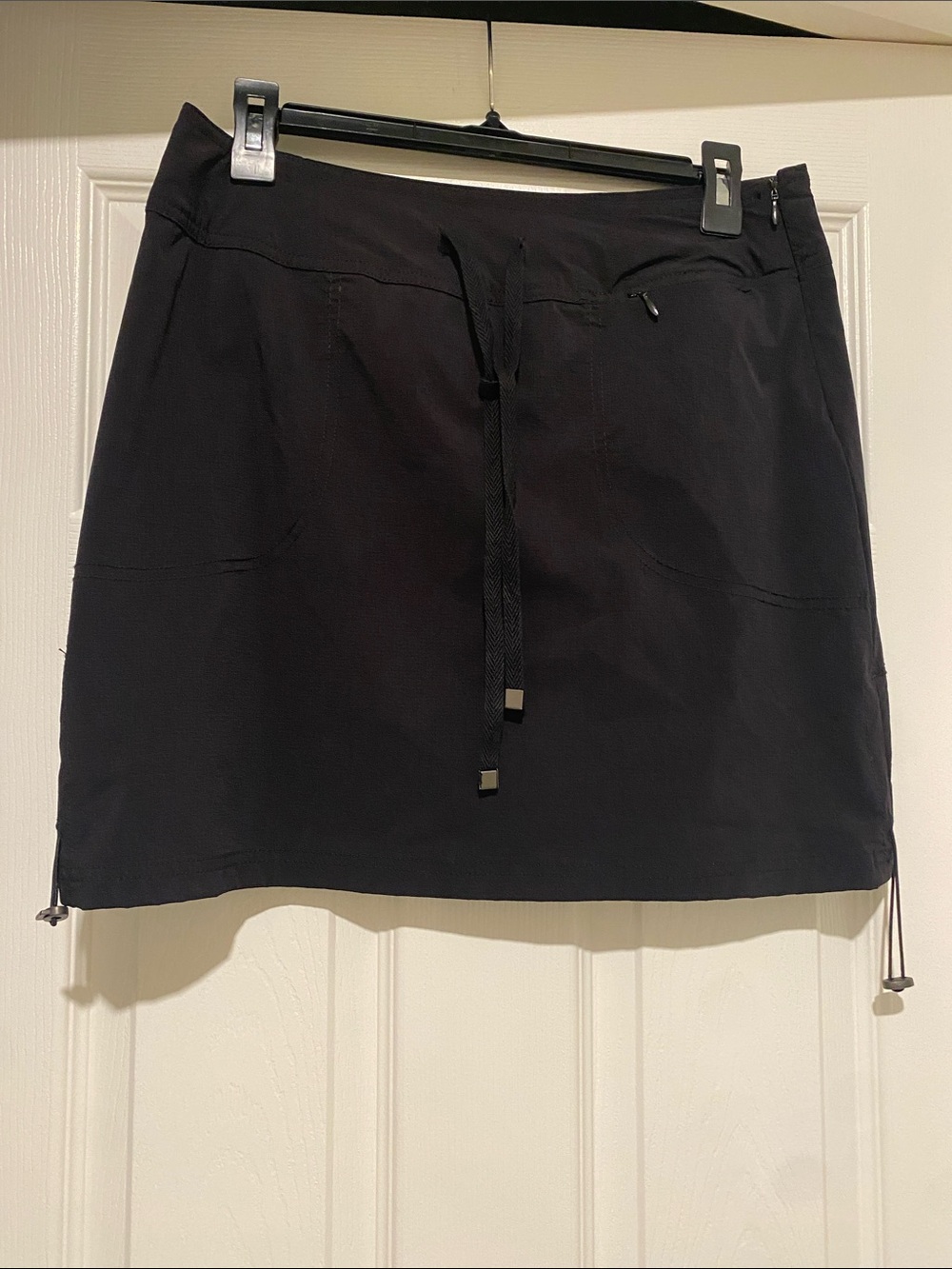 GreenTea Black Athletic Skort with Drawstring